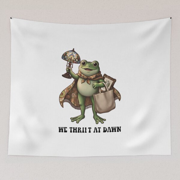 Item preview, We Thrift At Dawn Funny Frog Thrifting Vintage Collector designed and sold by gear-posters.