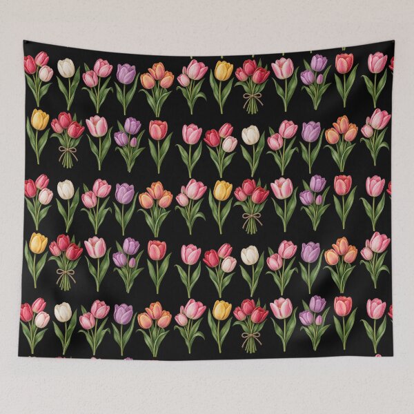 Item preview, Hand Drawn Tulip Flower Sticker Sheet designed and sold by ArtByMuneer.