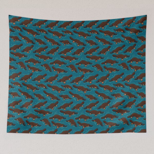 Item preview, Platypus – Repeating Australian Wildlife Pattern designed and sold by Helt-enkelt.