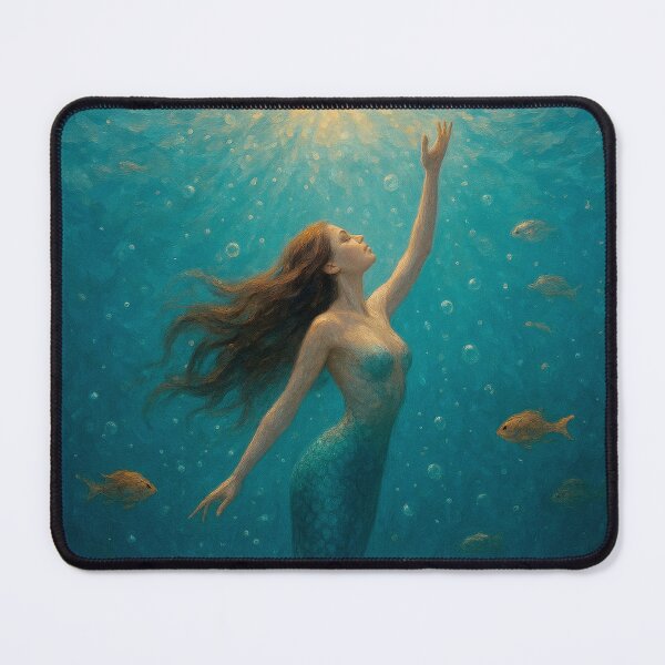 Item preview, Mermaid Painting – Enchanting Underwater Fantasy designed and sold by GalleryKauffeld.