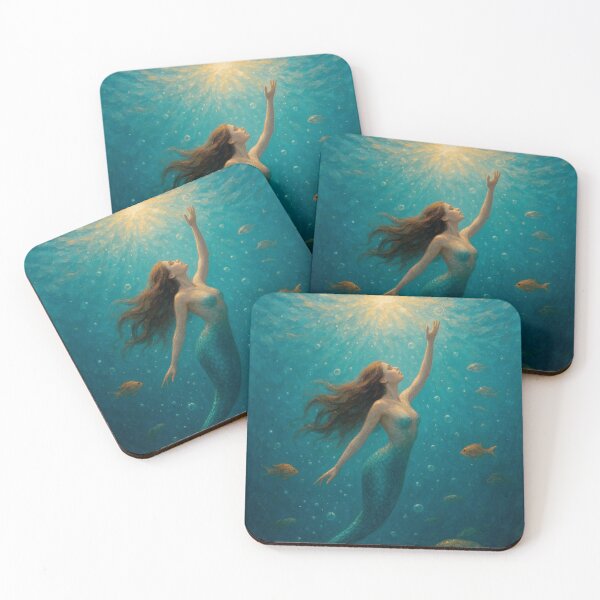 Item preview, Mermaid Painting – Enchanting Underwater Fantasy designed and sold by GalleryKauffeld.