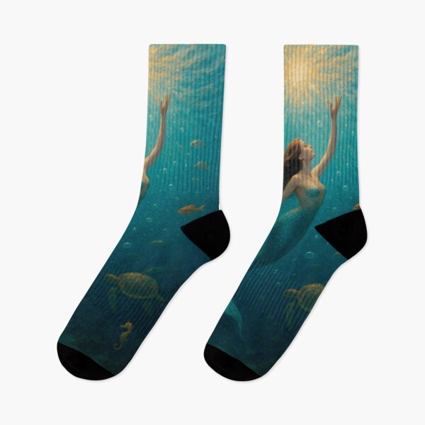 Item preview, Mermaid Painting – Enchanting Underwater Fantasy designed and sold by GalleryKauffeld.