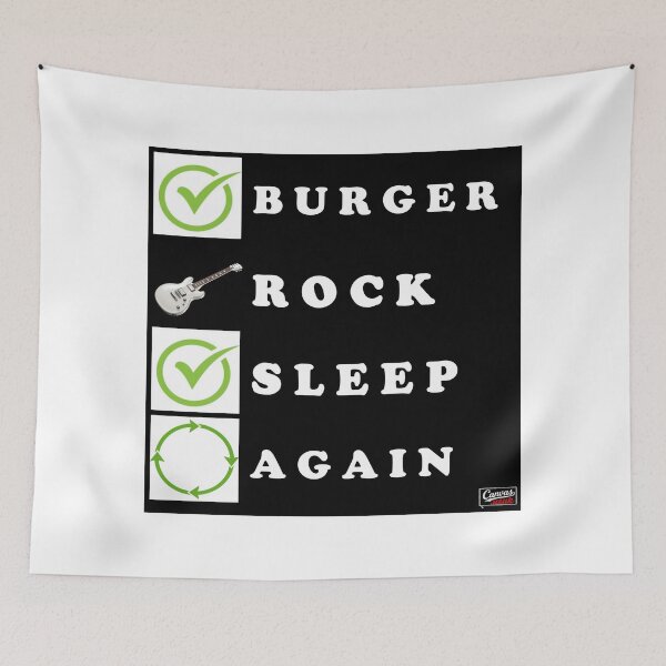 Item preview, Burger Rock Sleep Again ( repeat )  designed and sold by canvas.usuk.