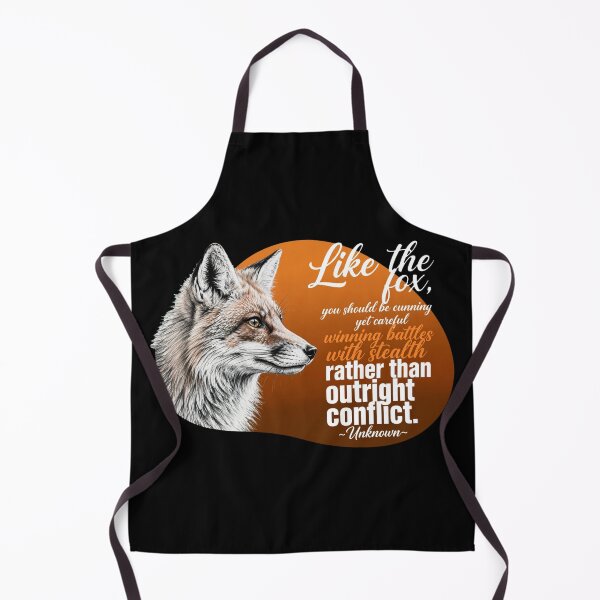 Item preview, Like The Fox You Should Be Cunning Yet Careful - Fox Quote Strategy designed and sold by Vibe-Vary.