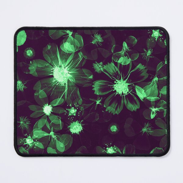 Item preview, Moody Lime Green and Dark Plum Botanical Pattern designed and sold by Elżbieta Kaps.
