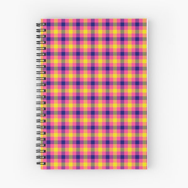 Item preview, Yellow And Blue On Pink Gingham Check   designed and sold by PatternTitan.