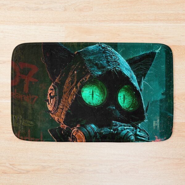 Item preview, Black Cat Clockwork Arcane - Cyberpunk Sci Fi Anime art designed and sold by Delerat7.