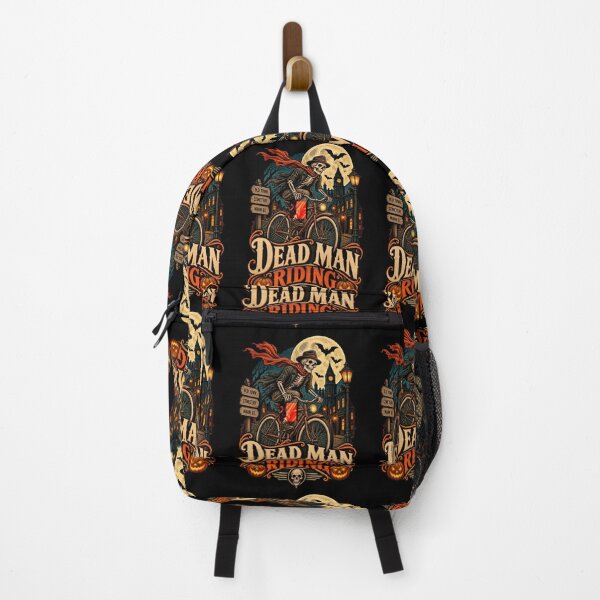 Item preview, Dead Man Riding – Skeleton on Vintage Bicycle Halloween Design designed and sold by RockitBaby.