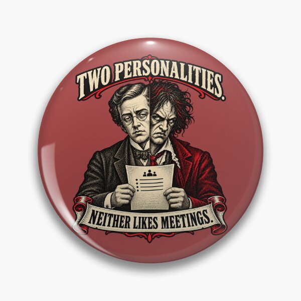 Item preview, Two Personalities Neither Likes Meetings designed and sold by TytherleyTees.