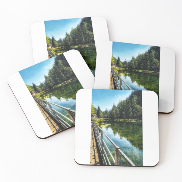 Item preview, The Emerald Mirror: Pristine Mountain Lake & Serene Forest Path designed and sold by NaturalChroma.