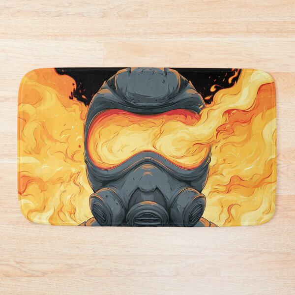 Item preview, Fiery Tactical Mask Warrior Art designed and sold by Lunat1kk.