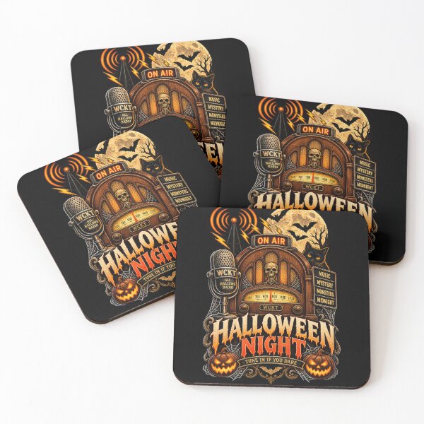 Artikelvorschau, Halloween-Radio – Gruseliges Rundfunkdesign aus den 1930er und 1940er Jahren entworfen und verkauft von RockitBaby.