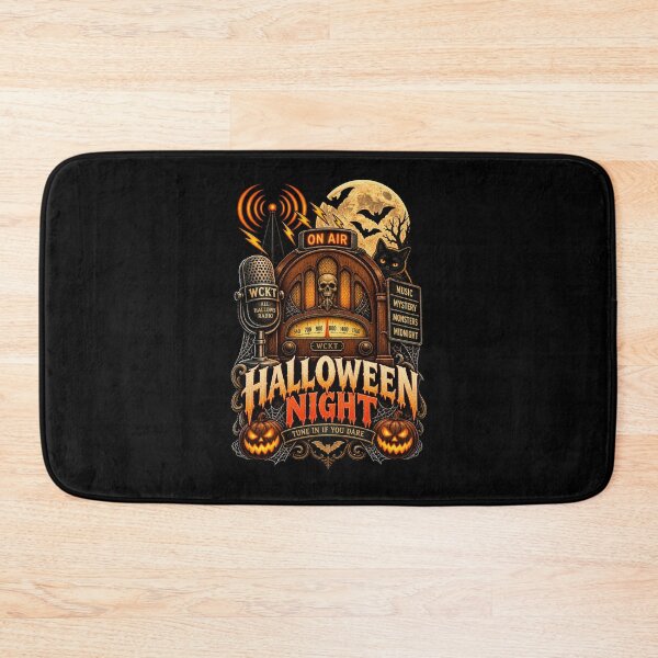 Item preview, Halloween Night Radio – Vintage 1930s 1940s Spooky Broadcast Design designed and sold by RockitBaby.