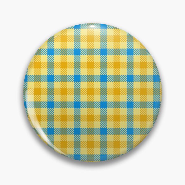 Item preview, Yellow And Blue On Yellow Gingham Check   designed and sold by PatternTitan.