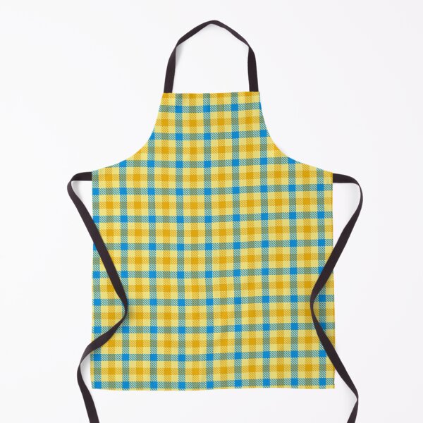 Item preview, Yellow And Blue On Yellow Gingham Check   designed and sold by PatternTitan.