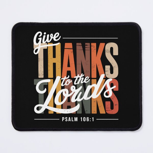 Item preview, Thanks to Lord Psalm Thanksgiving Christian Women Men designed and sold by ZACK ART.