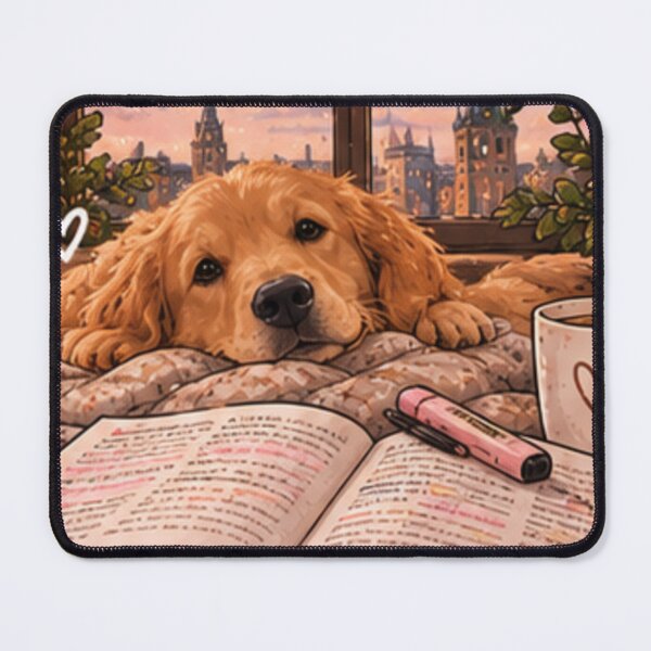 Item preview, Studying golden retriever designed and sold by anacdg.