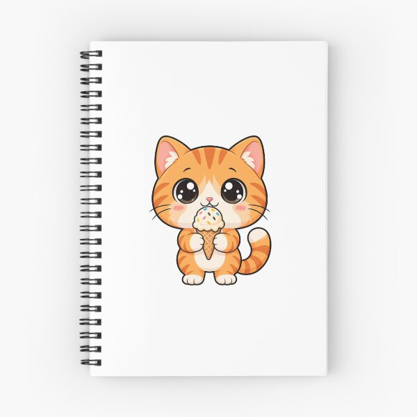 Item preview, Cute Kawaii Cat With Ice Cream designed and sold by Eternalski.
