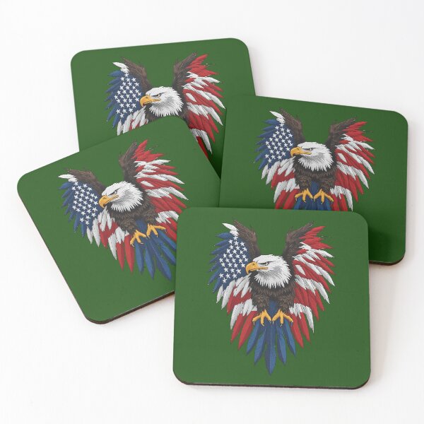Item preview, American Bald Eagle Patriotic Stars Stripes Art 709 designed and sold by AYLISCROCHET.