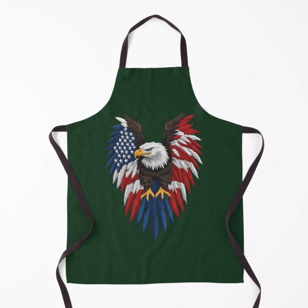 Item preview, American Bald Eagle Patriotic Stars Stripes Art 709 designed and sold by AYLISCROCHET.