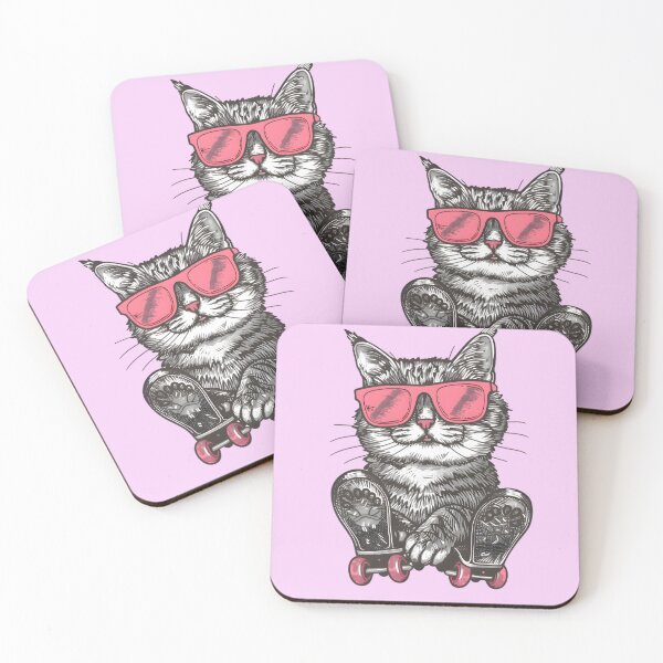 Item preview, Roller Skating Cat designed and sold by Structure-Blue.