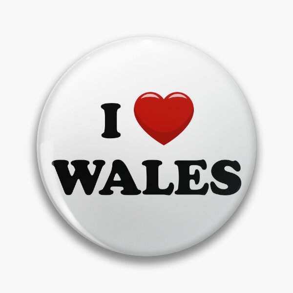 Item preview, I Love Wales / I Heart Wales (Black text with red heart) designed and sold by STUDIO-72.