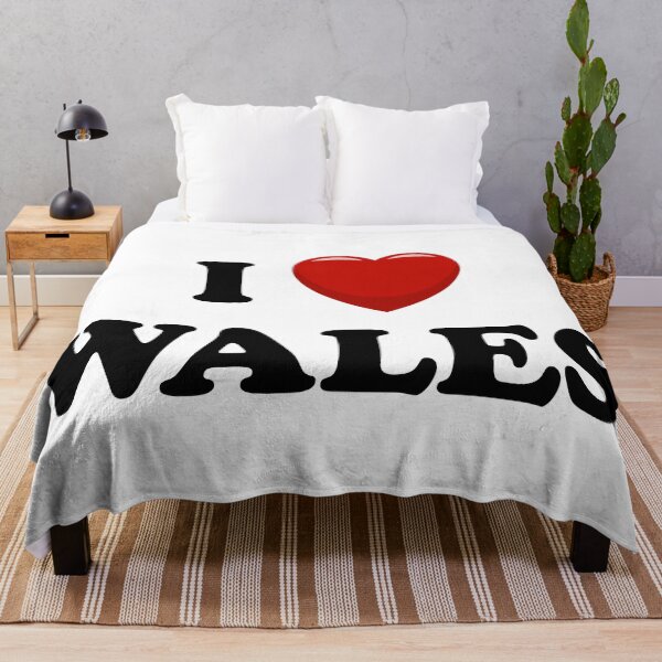Item preview, I Love Wales / I Heart Wales (Black text with red heart) designed and sold by STUDIO-72.