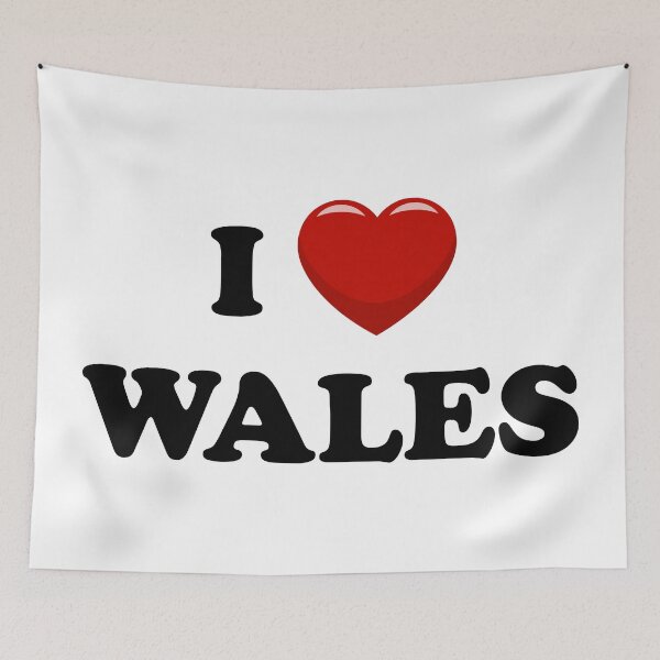 Item preview, I Love Wales / I Heart Wales (Black text with red heart) designed and sold by STUDIO-72.