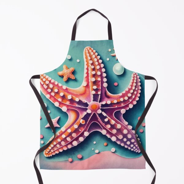 Item preview, Pearl Spotted Starfish on Turquoise designed and sold by BeachWhisper.