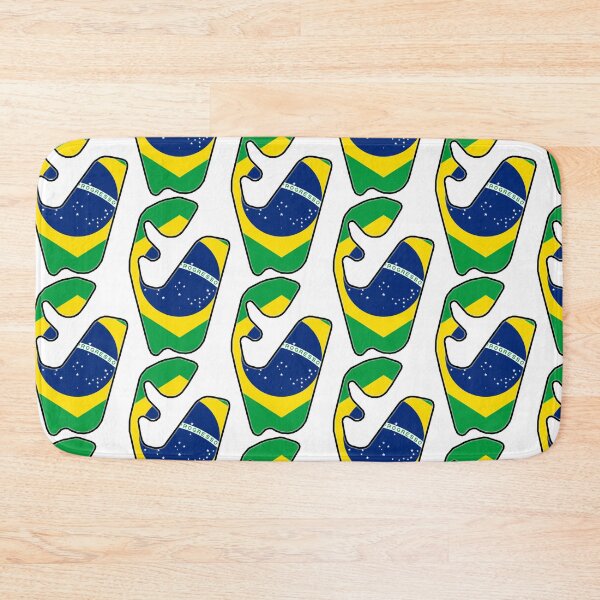 Item preview, Interlagos racetrack with the national flag designed and sold by p-Phictures4.