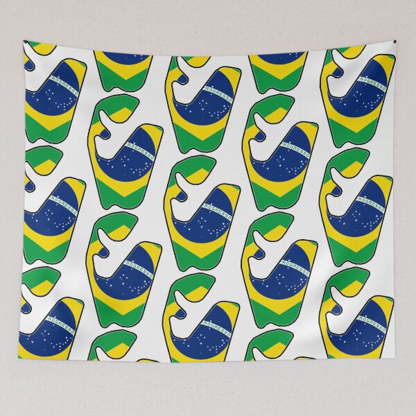 Item preview, Interlagos racetrack with the national flag designed and sold by p-Phictures4.