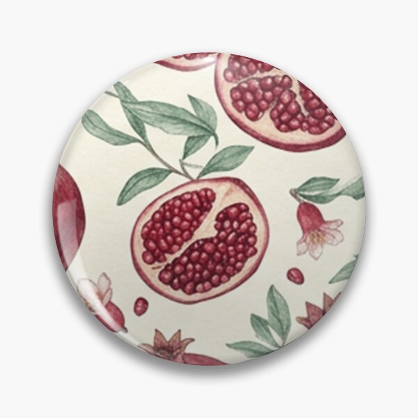 Item preview, Watercolor Pomegranate Botanical Pattern designed and sold by SassyArtistry.