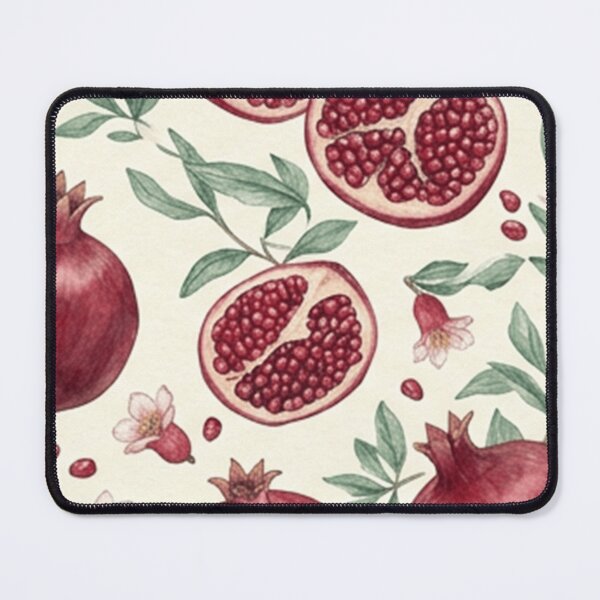 Item preview, Watercolor Pomegranate Botanical Pattern designed and sold by SassyArtistry.