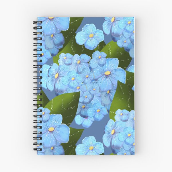 Item preview, Blue Hydrangea Garden Botanical Floral Pattern designed and sold by Almanzart.