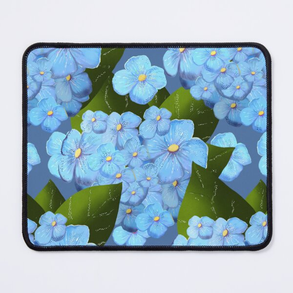 Item preview, Blue Hydrangea Garden Botanical Floral Pattern designed and sold by Almanzart.