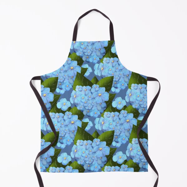 Item preview, Blue Hydrangea Garden Botanical Floral Pattern designed and sold by Almanzart.