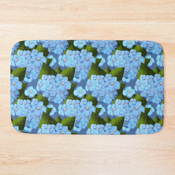 Item preview, Blue Hydrangea Garden Botanical Floral Pattern designed and sold by Almanzart.
