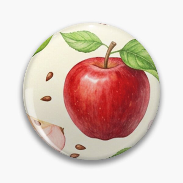Item preview, Watercolor Red Green Apple Pattern designed and sold by SassyArtistry.