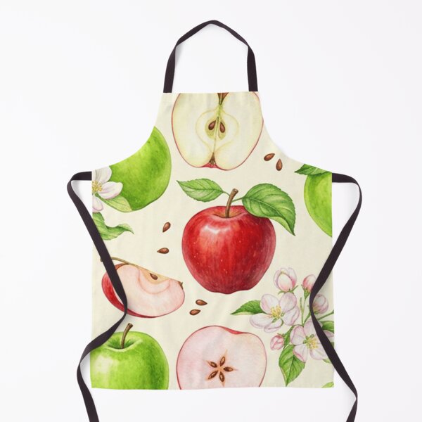 Item preview, Watercolor Red Green Apple Pattern designed and sold by SassyArtistry.