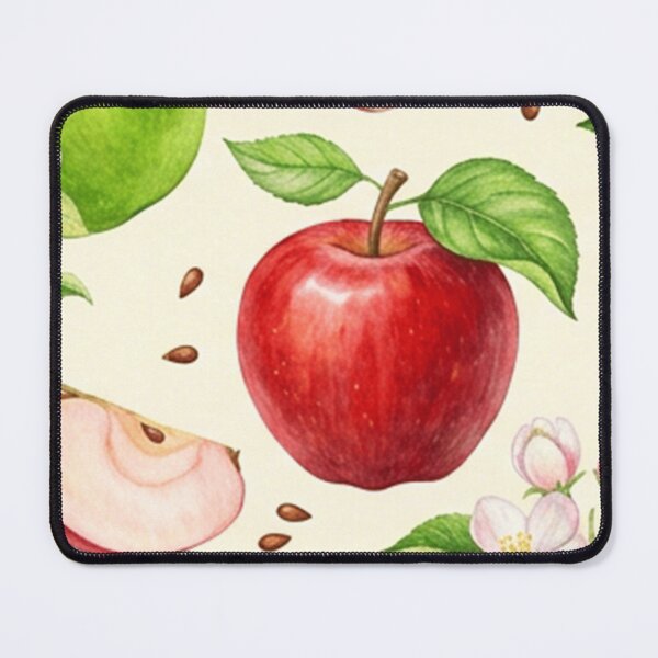 Item preview, Watercolor Red Green Apple Pattern designed and sold by SassyArtistry.