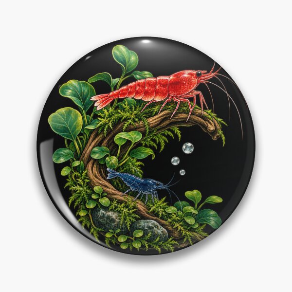 Item preview, Cherry and Blue Shrimp in a Mossy Planted Aquascape designed and sold by lbenoraib.