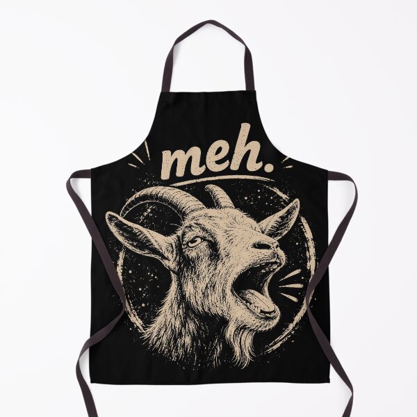 Item preview, Meh Sarcastic Screaming Goat Funny Animal Humor designed and sold by gordonbwyashop.