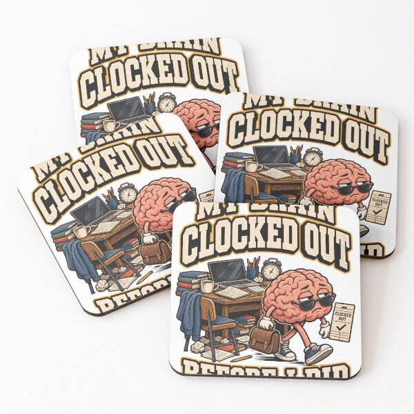 Item preview, My Brain Clocked Out Before I Did – Funny College Student Shirt designed and sold by Print-Mingle01.