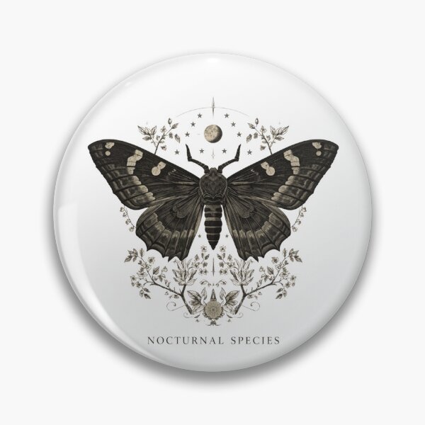 Item preview, Antique Moth Botanical Engraving designed and sold by ChicTrendz.