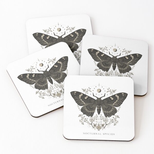 Item preview, Antique Moth Botanical Engraving designed and sold by ChicTrendz.
