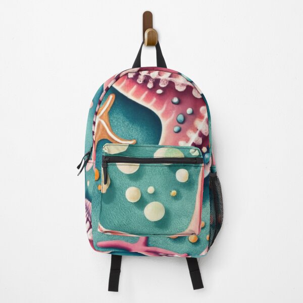 Item preview, Rose Starfish with Bubbles and Sea Plants designed and sold by BeachWhisper.