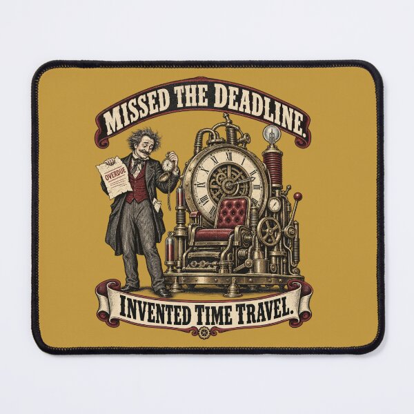Item preview, Missed Deadline Invented Time Travel designed and sold by TytherleyTees.