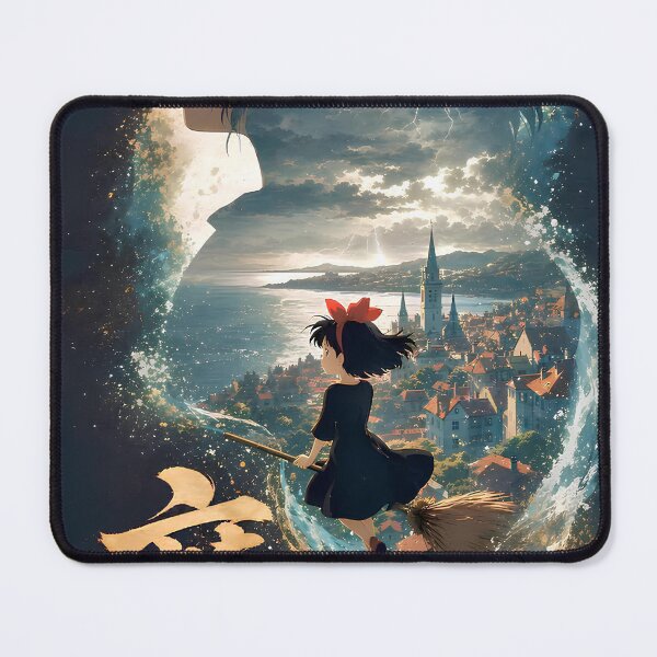 Item preview, art journey girl [[kiki's]] go -%[ghiblis]%- flying aways adventure designed and sold by renzuraart.