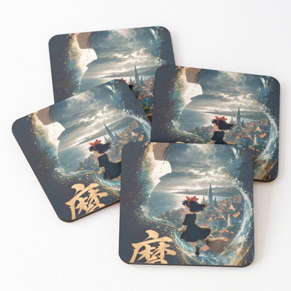 Item preview, art journey girl [[kiki's]] go -%[ghiblis]%- flying aways adventure designed and sold by renzuraart.