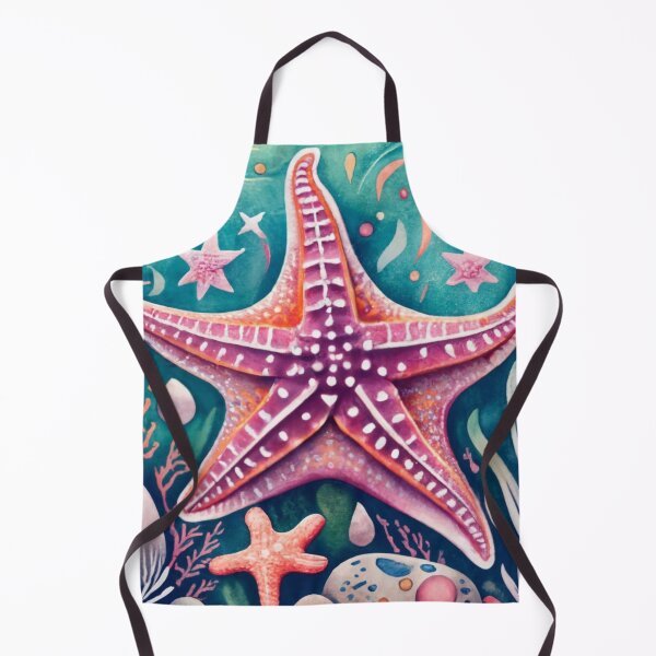 Item preview, Layered Purple Starfish in Underwater Garden designed and sold by BeachWhisper.